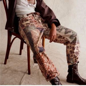 We The Free Moxie Pull On Barrel Jean Brown Combo